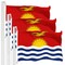 G128 3 Pack: Kiribati I-Kiribati Flag | 3x5 Ft | LiteWeave Pro Series Printed 150D Polyester | Country Flag, Indoor/Outdoor, Vibrant Colors, Brass Grommets